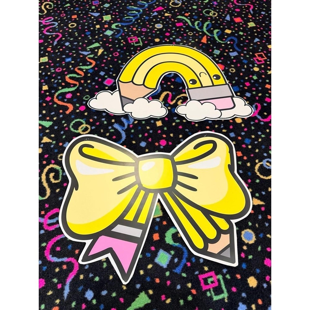 Bow pencil large cut outs